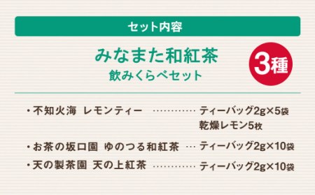 みなまた 和紅茶 飲みくらべ セット レモンティー