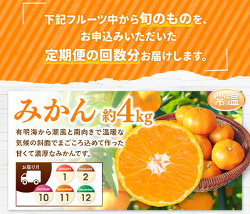 【 定期便 10回 】 まるごと 堪能 ！ 人気 フルーツ |  （ いちご 白いちご みかん 不知火 スイカ メロン ぶどう シャインマスカット 梨 柿 果物 ）｜  フルーツ定期  果物 