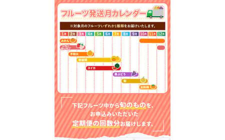 【 定期便 7回 】 プチっと 堪能 ！ 人気 フルーツ （ いちご 白いちご みかん 不知火 デコポン スイカ ぶどう 梨 柿 果物 ） 