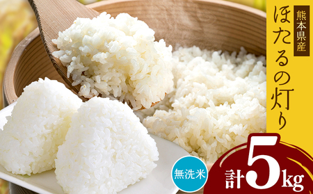 熊本県産 無洗米 ほたるの灯り 5kg | お米 米 こめ おこめ 精米 5キロ 国産 国産米 くまもと 熊本 熊本県 玉名市 玉名