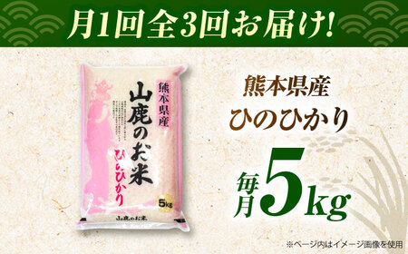 令和7年度3回定期便 山鹿のお米ヒノヒカリ5kg令和7年産ZBI020