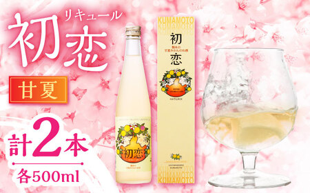 甘夏 リキュール 初恋 500ml 2本セット 【千代の園酒造 株式会社 】[ZAI044]