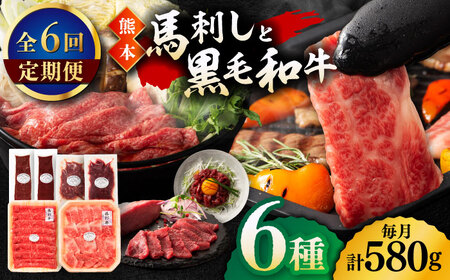 【6回定期便】「熊本特産馬刺しと熊本黒毛和牛」フジチクオリジナル贅沢食べ比べセット 3905【有限会社 スイートサプライなかぞの】[ZDT148]
