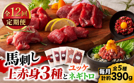 【全12回定期便】「本場・熊本の味」 上級赤身3種とユッケネギトロの詰め合わせ 3892【有限会社スイートサプライなかぞの】[ZDT178]