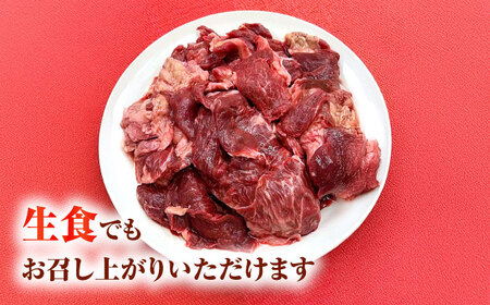 国内加工 ペット用 馬肉 切り落とし 1kg  【合同会社　長岡フーズ】[ZFR053]