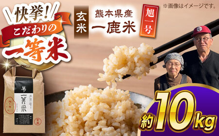 〈令和7年度産米〉 【先行予約】 【天日塩を使用】一鹿米 旭一号 米 玄米 10kg【株式会社 夢アグリ】 令和7年産 [ZCL017]