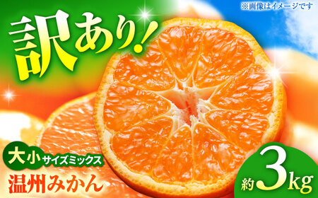 【先行予約】 温州みかん 訳あり サイズミックス 3S-3L 約3kg みかん 蜜柑 サイズ 不選別 家庭用 柑橘 フルーツ 果物 【日本フルーツ株式会社】[ZFJ049] 6,570円