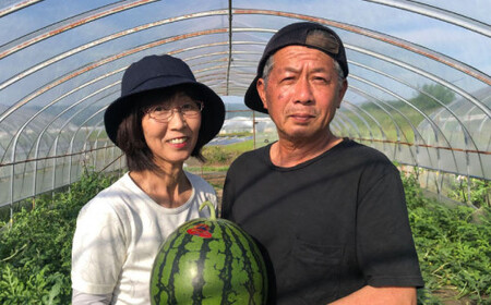 【先行予約】【初夏に実った贈り物】大玉 スイカ 約7kg【なかむら農園】[ZBH001]