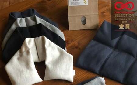 玄米 カイロ YOHEHO 肩掛け・白【山麓はっち】[ZBM001]