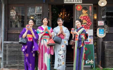 アンティーク着物で街並み散策！国指定重要文化財「八千代座」入場券付きペア【アンティーク着物レンタルの柏屋】[ZDB001]