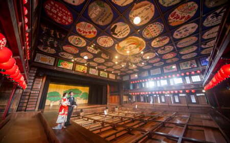 選べる！和装2点【国指定重要文化財「八千代座」フォト婚】平日プラン【アンティーク着物レンタルの柏屋】[ZDB003]