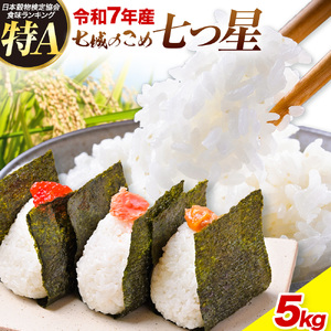 【令和7年産】 七城のこめ 特選米 七つ星 精米 5kg ヒノヒカリ《30日以内に出荷予定(土日祝を除く)》  白米 九州産 熊本県産