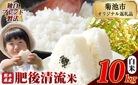 熊本県産 肥後清流米 白米 10kg ブレンド米《7-14日以内に出荷予定(土日祝除く)》 熊本県産 ふるさと納税 精米 米 こめ ふるさとのうぜい コメ お米 おこめ