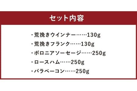 ハム工房TONGTONG ハム・ウインナーギフトセット 5種類 計1010g 食べ比べ