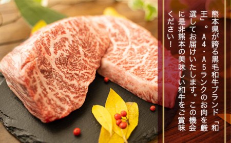 熊本県産 黒毛和牛 和王 モモ ステーキ 計300g（150g×2枚）国産 牛肉