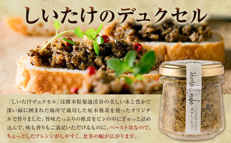 原木椎茸堪能セット 肉厚原木生椎茸 500g しいたけのデュクセル 2本 オリーブオイルマリネ 1本 合同会社 原田山業《90日以内に出荷予定(土日祝除く)》熊本県 菊池市 椎茸 しいたけ きのこ 肉厚 デュクセル オリーブオイル マリネ 瓶詰め セット 詰め合わせ