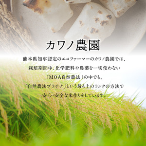 70-185　カワノ農園　自然農法栽培もち米　1ｋｇ×3袋_U70-0185
