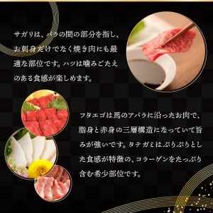 1-1313　桜屋　馬刺し6種　約420g 馬刺し 人気 セット ヘルシー