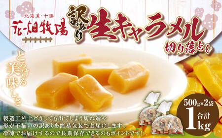 【訳あり】花畑牧場の生キャラメル 切り落とし 計約1kg 500g×2袋 生キャラメル キャラメル 花畑牧場 お菓子 スイーツ おやつ おかし [002-0025]