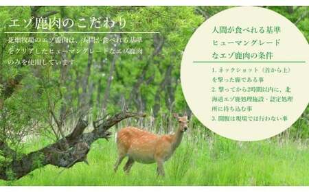 ヒューマングレードペットフード エゾ鹿肉のミンチ（犬用おやつ） [P1-46]