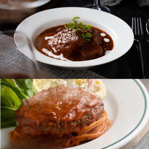 プレミアム ビーフシチュー 煮込み デミグラス ハンバーグ セット 熊本県産ハンバーグ 牛肉ハンバーグ 洋食ハンバーグ 牛ハンバーグ 国産ビーフシチュー デミグラスビーフシチュー プレミアムビーフシチュー 逸品ビーフシチュー