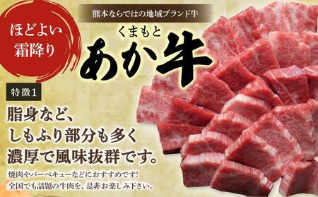 和牛 地元ブランド くまもと あか牛 カルビ 焼肉 900g（450g×2パック）