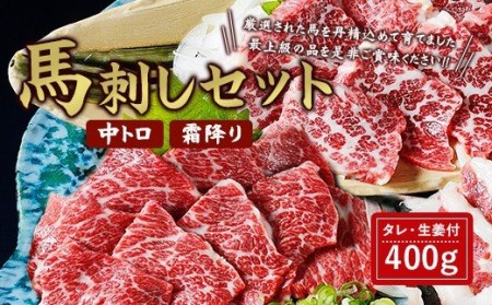 馬刺し セット 中トロ 霜降り 400g