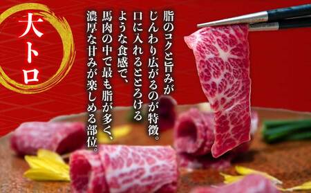 馬刺し セット 大トロ 400g 厳選馬刺し 最上級馬刺し 大トロ馬刺し 熊本馬刺し