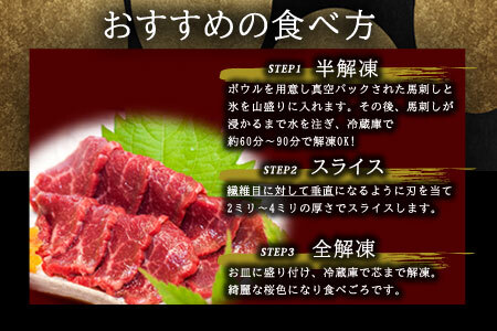 ふるさと納税】馬刺し 馬肉 上質 新鮮 赤身 たっぷり200g 満喫 セット 