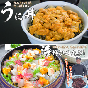 S002-023_殻出し生うに（赤うに）50g×2本 うに用醤油付