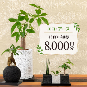 S060-119_エコ・アースでご利用可能なお買い物券　8,000円分