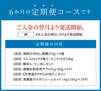 S999-T03_【定期便6回】天草の海の幸「簡単調理だけど美味い！」をお届け