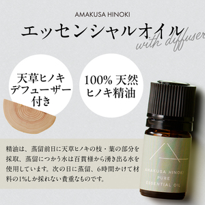 S064-044A_【ふるさと納税】天草ヒノキ　精油＋ルームスプレー
