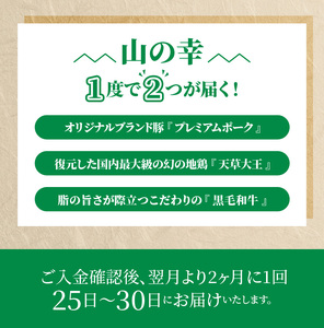 S999-T07_【定期便3回】1度で2つが楽しめる！山の幸コース