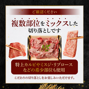 S001-026-T06A_【定期便6回】黒毛和牛 焼肉 カルビ ロース 切り落とし 500g A4~A5 6ヵ月連続お届け