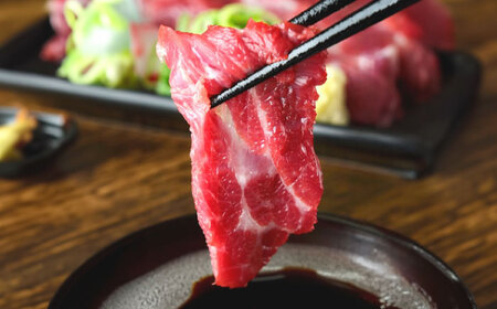 赤身馬刺し 計約200g 馬刺し[AYAT014]