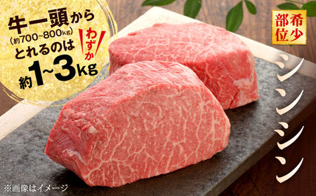 【GI認証】くまもとあか牛シンシンブロック 約300g×2枚 ステーキ [AYCQ021]