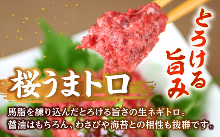 馬刺し ユッケ・桜うまトロ 12食セット 合計約660g赤身馬刺し 馬刺しユッケ 熊本馬刺し[AYAF025]