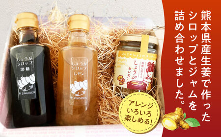しょうが＆レモン ジャム　生姜 シロップ 2種 レモン・黒糖 セットジャム シロップ[AYAD010]
