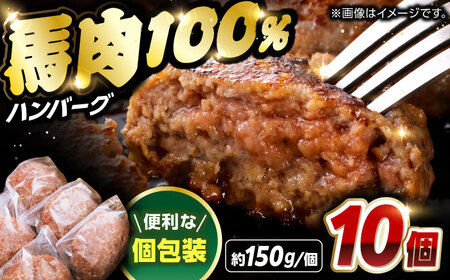 馬肉ハンバーグ 約150g×10個 計約1.5kg ハンバーグ [AYBX069]