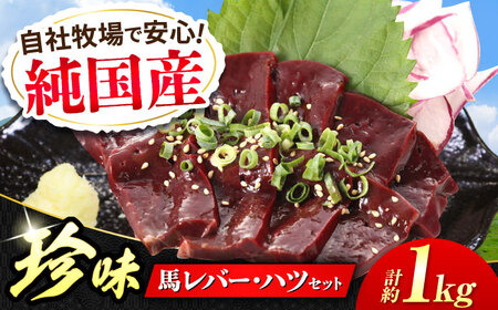 『純国産』熊本の味 馬 珍味 セット 計約1kg（約200g×5セット）レバー ハツ 刺身  レバー[AYCN019] 10,500円