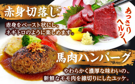 馬刺しバラエティー 6種類セット 約1.02kg  タレ付き  馬刺し[AYAF012]