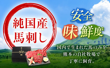 【全12回定期便】『純国産』熊本の味 馬刺し 入門 2種 セット 計約210g（2〜3人前）赤身 タタキ ランプステーキ 馬刺し[AYCN103]