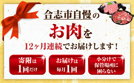 12回定期便 合志市肉の極み定期便 霜降り桜和牛豚ミンチAYZZ012