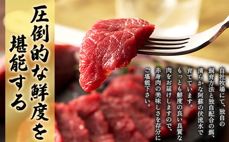 まな板不要!フジチク切れてる国産馬刺し3P 合計約120g(美里町)【配送不可地域：離島】【1644598】