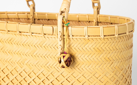 美里町産 竹雅のバンブーバスケット【1675355】