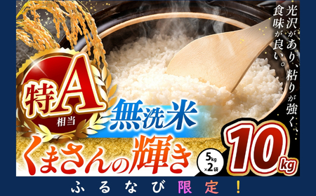  【ふるなび限定】令和7年産 熊本県産 くまさんの輝き 無洗米 10kg FN-Limited-PR