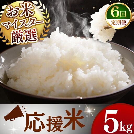 【定期便6回】令和7年産 熊本県産 応援米 白米 5kg こめ 米