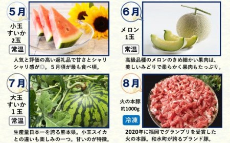【 定期便 12回 】支援 企画 ! くまもと 生産 農家 応援 定期便 ! 肉 野菜 フルーツ