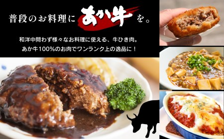本場熊本！ あか牛 ミンチ 1000g 牛肉